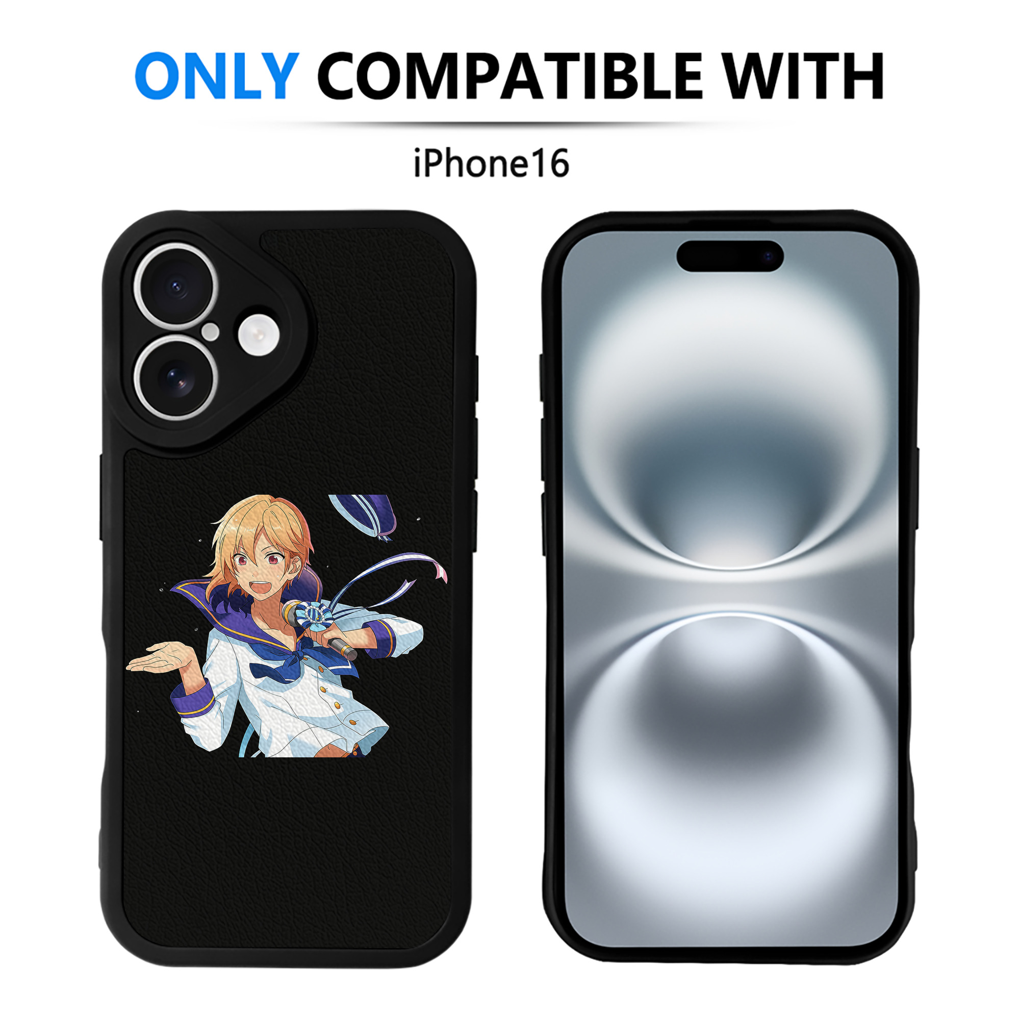 （画像用） あんさんぶるスターズ! Ensemble Stars 【iPhone 16シリーズ対応】シリコンスマホケース（レザー調） 材質：シリコン